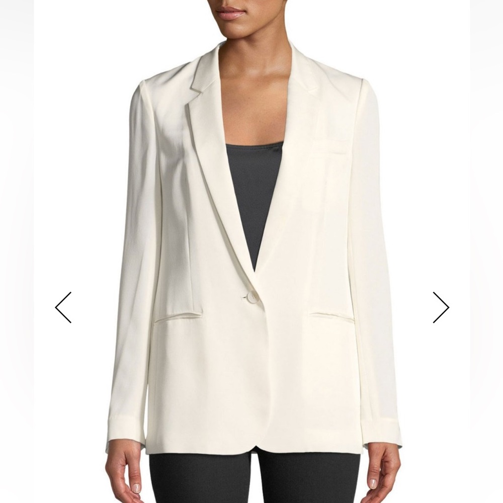 Silk Theory Modern Georgette Grinson CL ivory blazer NEW size 2